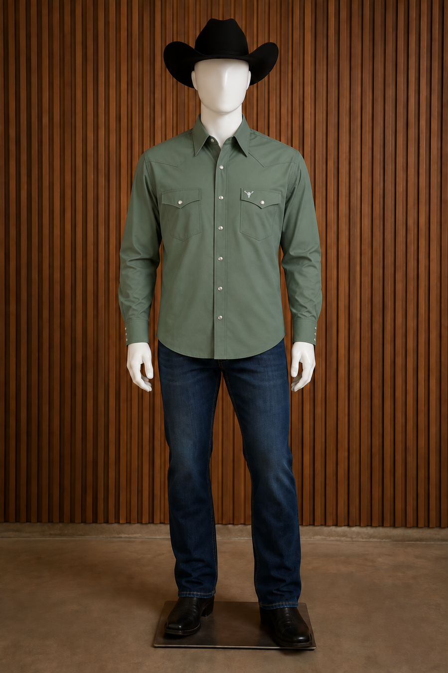 Camisas vaquera CACTUS verde