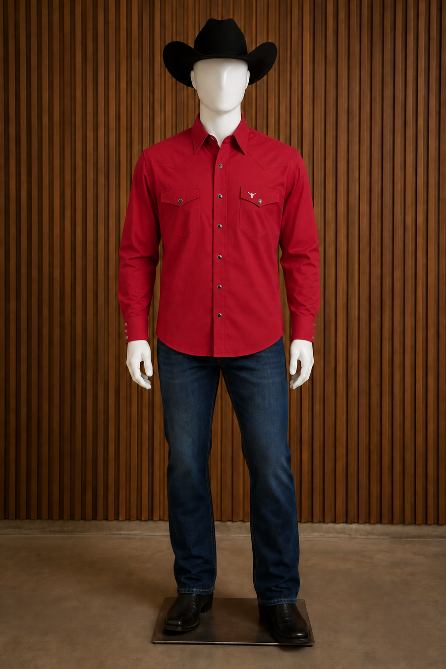 Camisas vaquera CACTUS rojo